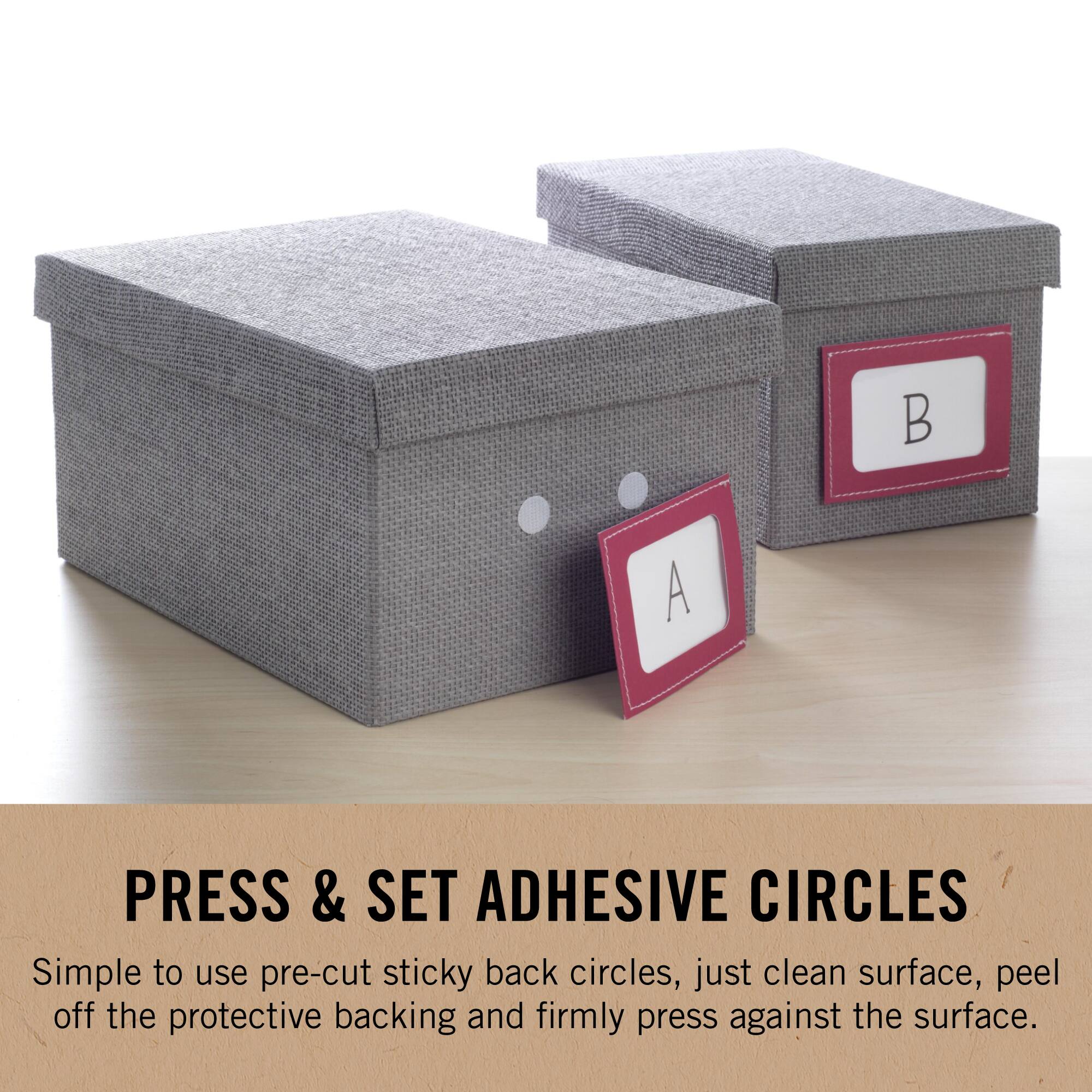 VELCRO® Brand White Stick 'Em Circles
